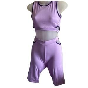 True rock 2 piece outfit purple large